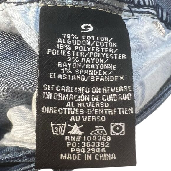 Fashion Nova Y2K-Style Flare Jeans Size 9 Dark Wash High Rise Denim - Picture 9 of 10